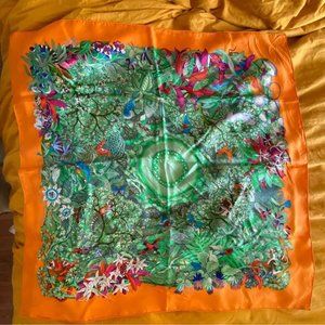 Hermès large silk scarf